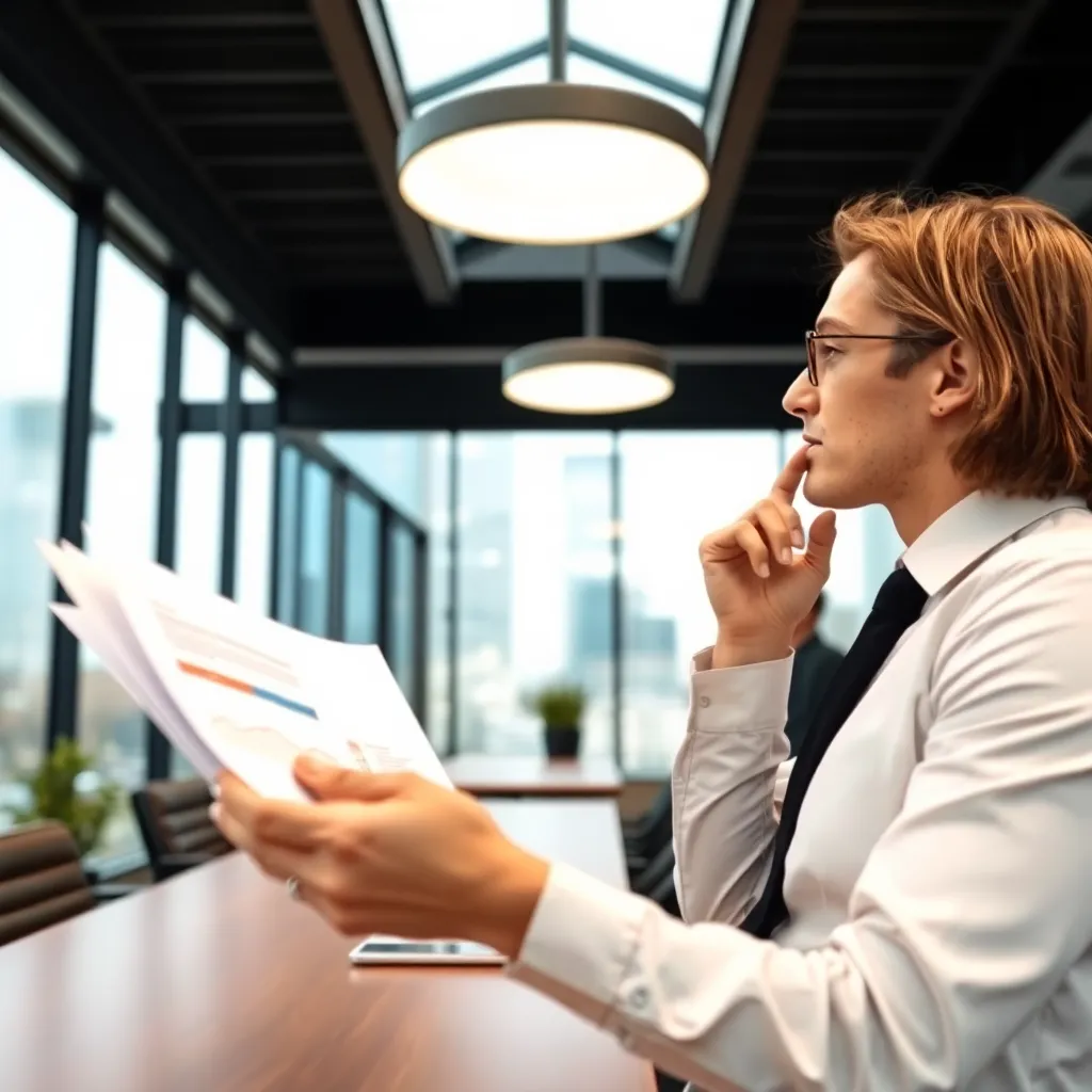 Belgische zakenman met een strategische mindset die naar de toekomst kijkt